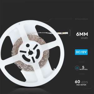 LED лента S-образна 4W/M 4000К IP20 12V VT-2835-60 V-TAC ролка 5 метра | AVStore