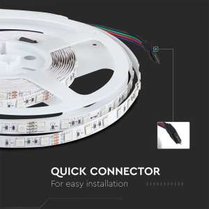 LED лента 7W/M RGB IP20 24V VT-5050 V-TAC ролка 5 метра | AVStore