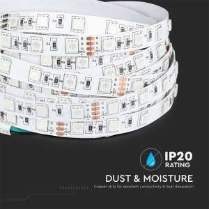 LED лента 7W/M RGB IP20 24V VT-5050 V-TAC ролка 5 метра | AVStore