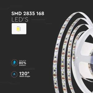 LED лента 12W/M 4000K IP20 24V VT-2835-168 V-TAC ролка 5 метра | AVStore
