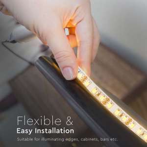 LED лента 8W/M 3000K IP20 24V VT-2835-120 V-TAC двойно PCB ролка 10 метра | AVStore