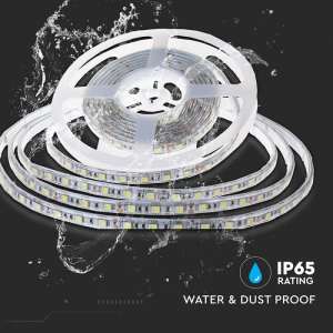 LED лента 8W/M 6400K IP65 24V VT-2835-120 V-TAC ролка 10 метра | AVStore