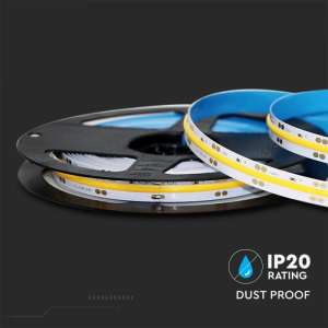 LED COB лента 13W/M 4000K IP20 24V VT-COB-512 V-TAC ролка 5 метра | Rotozoom