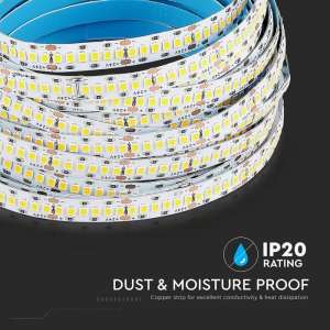 LED лента 15W/M 4000K IP20 24V VT-10-240 2835 V-TAC ролка 10 метра | Rotozoom