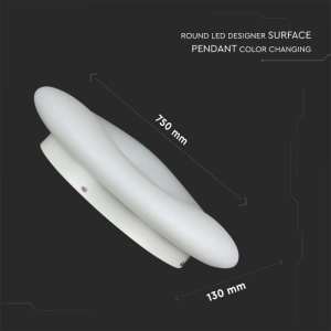 LED плафон кръгъл 78W 3IN1 VT-7752 V-TAC бял | Rotozoom