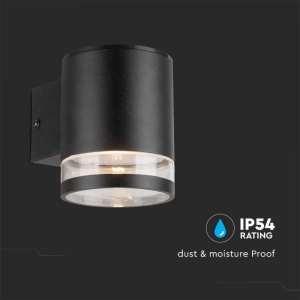 LED соларна стенна лампа 1W 3000K VT-1139 V-TAC черна | Rotozoom