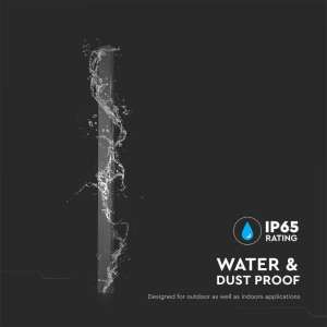 LED линейна стенна лампа 16W 4000K VT-1176 V-TAC черна | AVStore