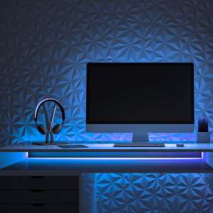LED COB лента синя 10W/M IP67 24V VT-COB 320 V-TAC | Rotozoom