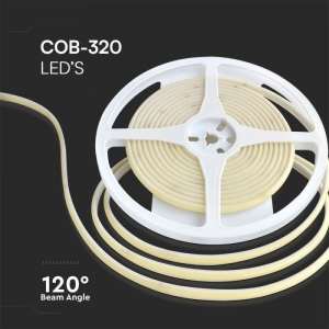 LED COB лента синя 10W/M IP67 24V VT-COB 320 V-TAC | Rotozoom