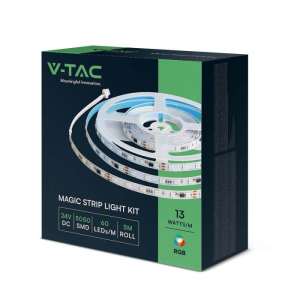 LED лента MAGIC 13W/M RGB IP20 24V VT-5050 V-TAC комплект | Rotozoom