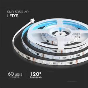LED лента MAGIC 13W/M RGB IP20 24V VT-5050 V-TAC комплект | Rotozoom