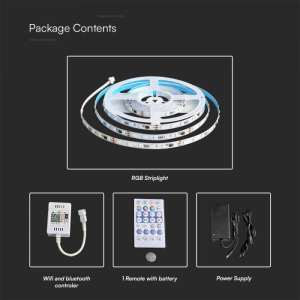 LED лента MAGIC 13W/M RGB IP20 24V VT-5050 V-TAC комплект | Rotozoom