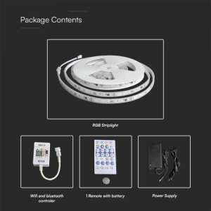 LED лента MAGIC 13W/M RGB IP65 24V VT-5050 V-TAC комплект | Rotozoom