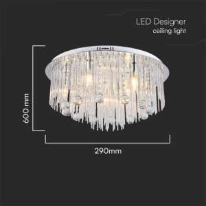 LED пендел Ø290mm кристален V-TAC VT-7970 | Rotozoom