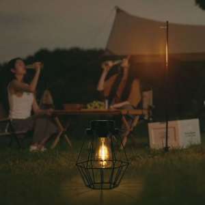 LED соларна лампа 2700K VT-7995 V-TAC черна метална | Rotozoom