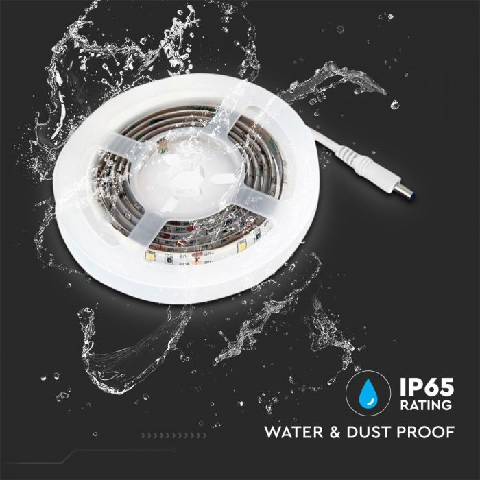 2573-i4_2 LED лента със сензор за движение 2.4W/M 2700K IP65 6V VT-8082 V-TAC 1 метър | Rotozoom