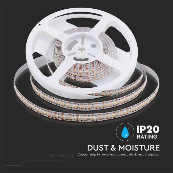 2604-i2 LED лента 21W/M 6400K IP20 24V VT-2110-700 V-TAC ролка 5 метра | AVStore