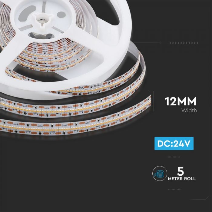 2604-i6 LED лента 21W/M 6400K IP20 24V VT-2110-700 V-TAC ролка 5 метра | AVStore