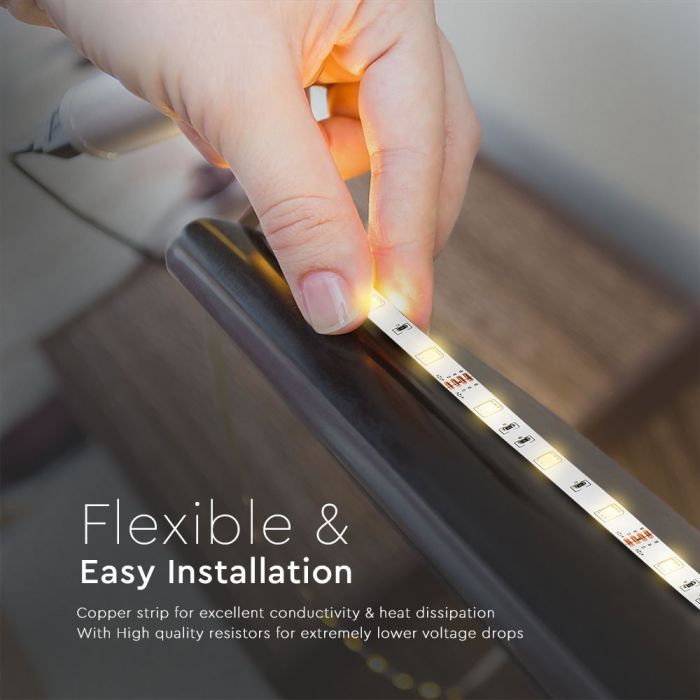 2630-i2_1 LED лента комплект 4.8/M RGB IP20 VT-5050-300 V-TAC 2 ролки по 5 метра | Rotozoom