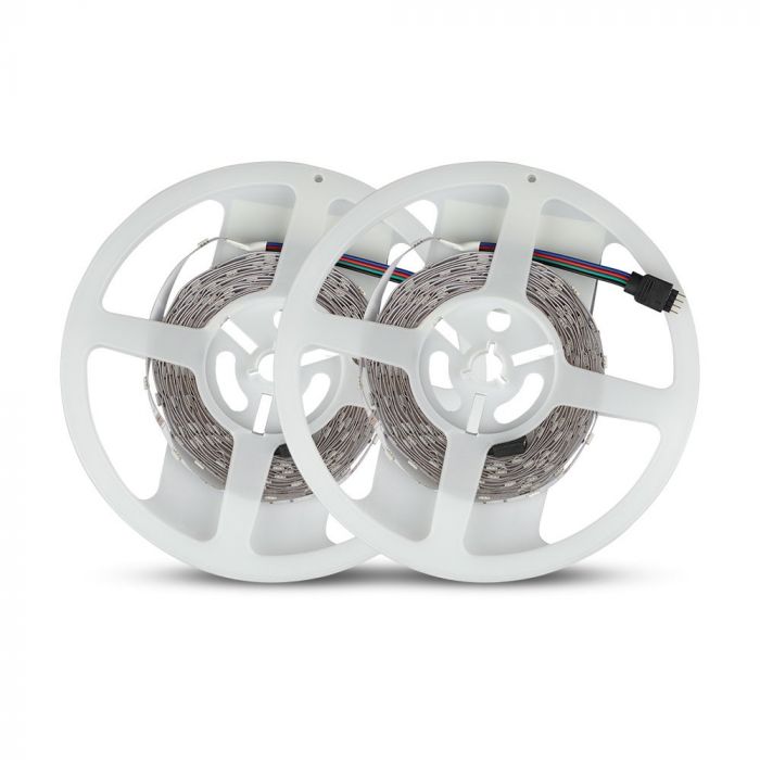 2630-p4 LED лента комплект 4.8/M RGB IP20 VT-5050-300 V-TAC 2 ролки по 5 метра | Rotozoom