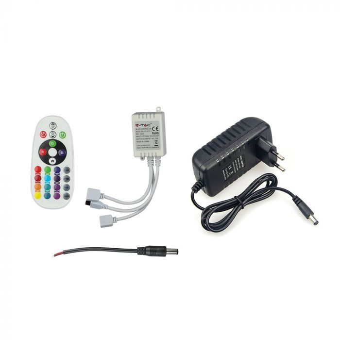 2630-p5 LED лента комплект 4.8/M RGB IP20 VT-5050-300 V-TAC 2 ролки по 5 метра | Rotozoom