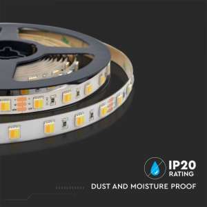 LED лента 14W/M 3IN1 IP20 24V VT-2835-120 V-TAC ролка 5 метра | Rotozoom