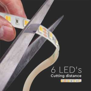 LED лента 14W/M 3IN1 IP65 24V VT-2835-120 V-TAC ролка 5 метра | AVStore