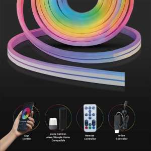 LED лента SMART RGB 36W/M IP68 VT-55-60 V-TAC ролка 5 метра | Rotozoom