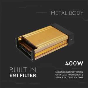 LED захранване V-TAC 24V 400W IP45 VT-26400 | AVStore