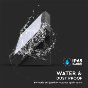 LED фасадна лампа 12W 6400K VT-8054 V-TAC черна | AVStore