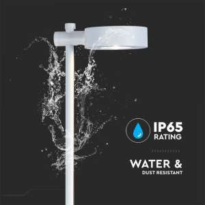 LED градинска лампа 6W 4000K VT-11107 V-TAC бяла | AVStore