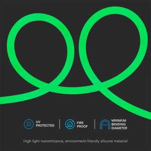 LED лента зелен флекс 12W/M IP20 24V VT-551 V-TAC ролка 10 метра | Rotozoom