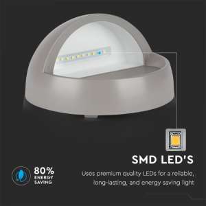 LED лампа за стъпала 3W 3000K VT-1182 V-TAC сива | AVStore