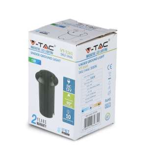 LED подземна лампа 1W 6500K VT-1161 V-TAC черна | Rotozoom