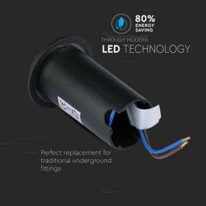 LED подземна лампа 1W 6500K VT-1161 V-TAC черна | Rotozoom