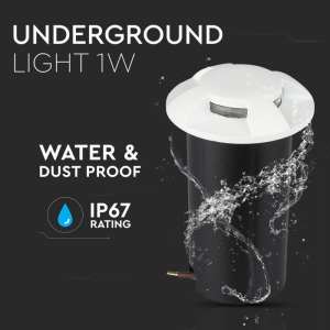 LED подземна лампа 1W 6500K VT-1171 V-TAC бяла | Rotozoom