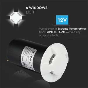 LED подземна лампа 1W 6500K VT-1171 V-TAC бяла | Rotozoom