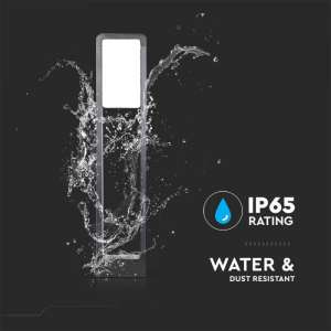 LED градинска лампа Samsung чип 10W 6400K VT-33 V-TAC черна | AVStore