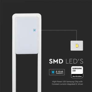 LED градинска лампа Samsung чип 10W 6400K VT-33 V-TAC бяла | AVStore