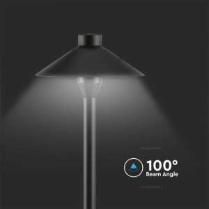 LED градинска лампа Samsung чип 7W 6400К VT-907 V-TAC черна | Rotozoom
