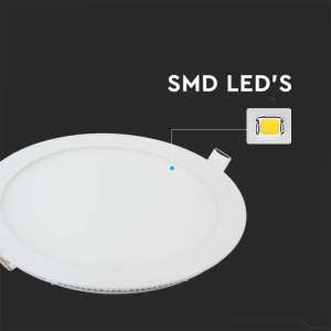 LED панел 12W 2700K V-TAC VT-1207 17см | Rotozoom
