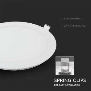 LED панел 12W 6400K V-TAC VT-1207 17см | AVStore