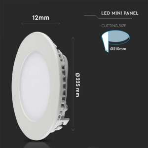 LED панел 18W 6400K V-TAC VT-1807 23см | AVStore