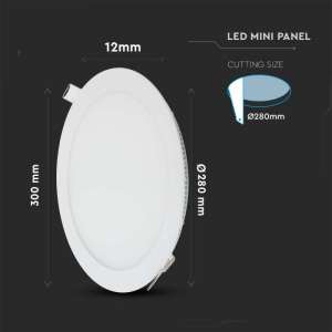 LED панел 30W 6400K V-TAC VT-3107 30см | AVStore