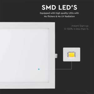 LED панел 30W 6400K V-TAC VT-3107 30×30см | Rotozoom