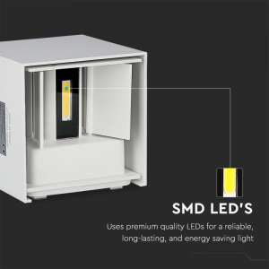 LED стенна лампа 5W 3000K VT-759 V-TAC бяла | AVStore