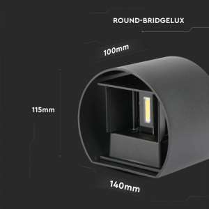 LED стенна лампа 5W 4000K VT-756 V-TAC черна | AVStore