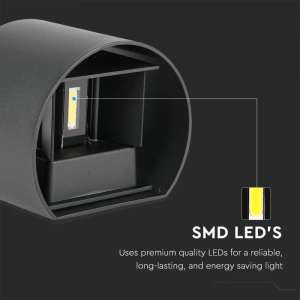 LED стенна лампа 5W 4000K VT-756 V-TAC черна | AVStore