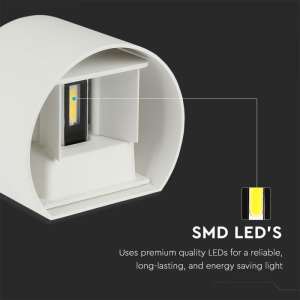 LED стенна лампа 5W 4000К VT-756 V-TAC бяла | AVStore