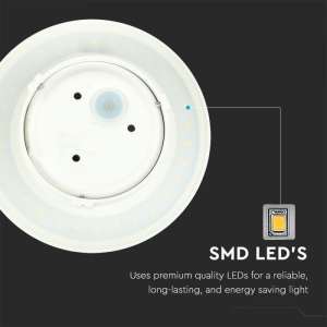 LED стенна лампа 8W 4000K VT-743 V-TAC бяла | Rotozoom